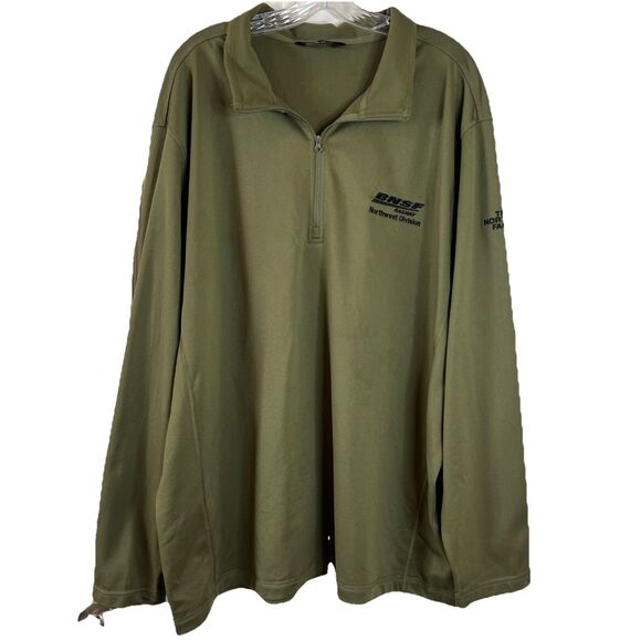 The North Face BNSF railway Northwest Division Men’s‎ Pullover 1/4 Zip Size XXXL